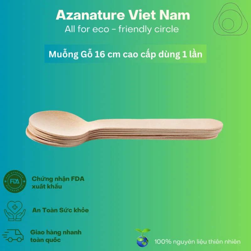 Thùng 1000 Muỗng Gỗ Thìa Gỗ — Giá Xưởng 3