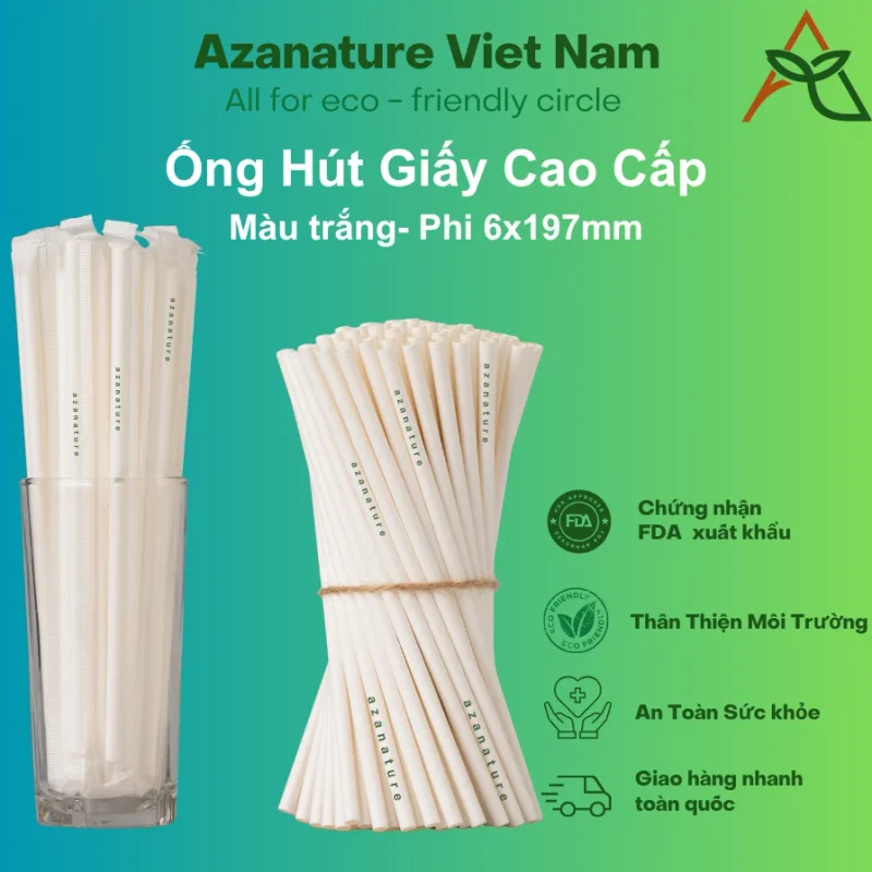 Thùng 1000 Ống Hút Giấy — Giá Xưởng