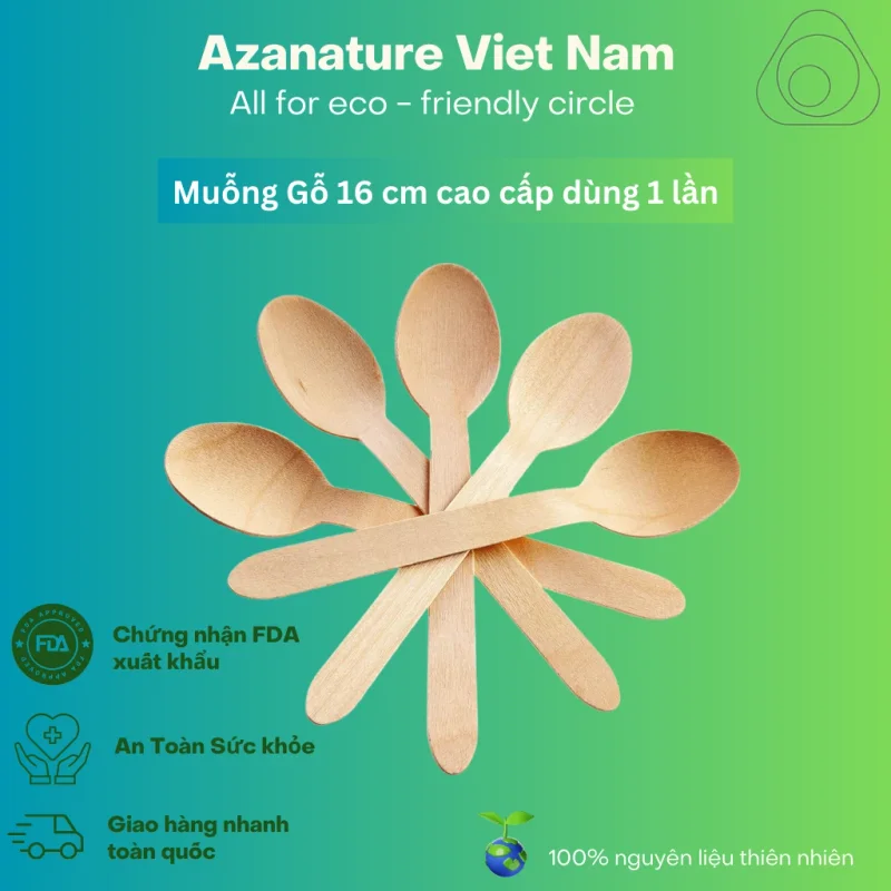 Thùng 1000 Muỗng Gỗ Thìa Gỗ — Giá Xưởng