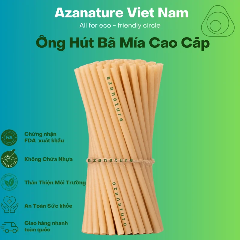 Thùng 1000 Ống Hút Bã Mía — Giá Xưởng