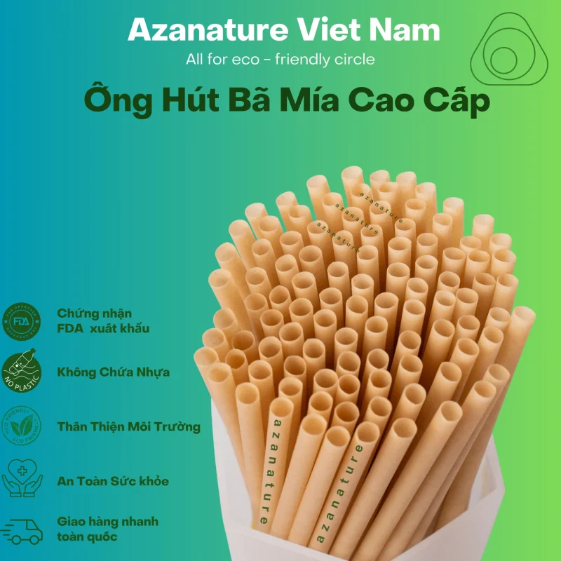 Thùng 1000 Ống Hút Bã Mía — Giá Xưởng 2