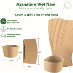 Cover Ly giấy chống nóng, Tay Quai Ly Giấy chống nóng cà phê dùng 1 lần – Thùng 1000