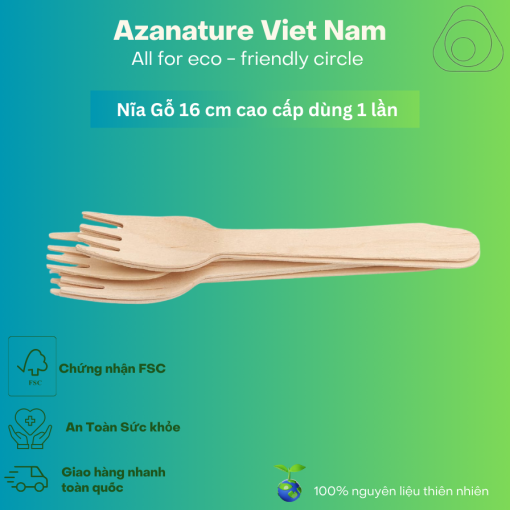 Nĩa Gỗ Cao Cấp Dùng Một Lần - Thùng 1000 - Ảnh 3