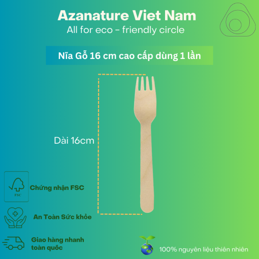 Nĩa Gỗ Cao Cấp Dùng Một Lần - Thùng 1000 - Ảnh 2